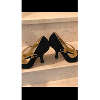 Dolce & Gabbana Chaussures compensées en Daim en Noir