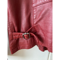 Ikks Jacke/Mantel aus Leder in Rot