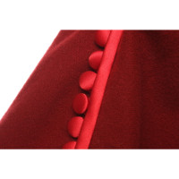 Gucci Jacke/Mantel aus Wolle in Rot