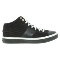 Jimmy Choo Sneakers aus Leder in Schwarz