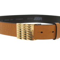 Joop! Leather Belt in Ocker