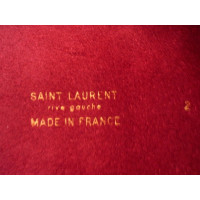 Yves Saint Laurent Ceinture en Daim en Bordeaux