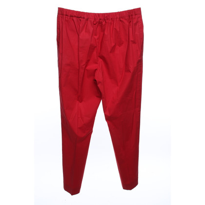 Rosso35 Paire de Pantalon en Coton en Rouge