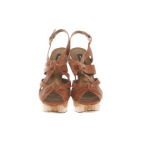 Mangano Sandals Leather in Brown