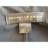 Donna Karan Jacke/Mantel aus Leder in Schwarz
