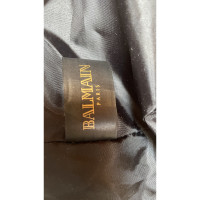 Balmain Shopper Patent leather in Gold