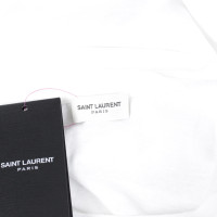 Saint Laurent Oberteil aus Baumwolle in Weiß