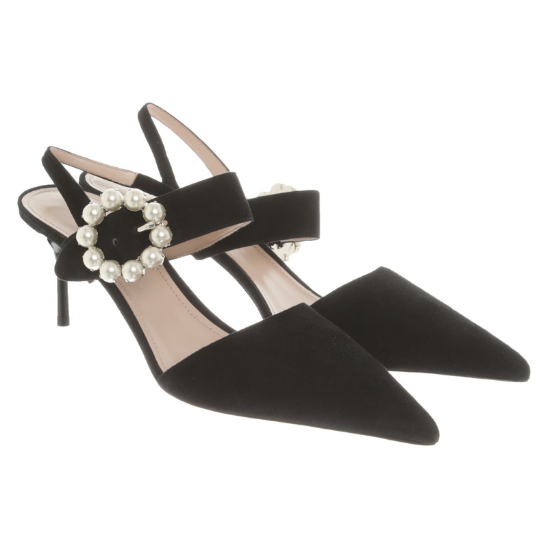 miu miu suede pumps