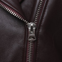 Acne Jacke/Mantel aus Leder in Braun