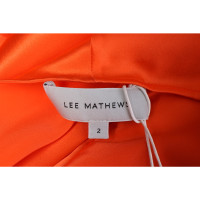 Lee Mathews Kleid aus Seide in Orange