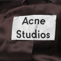 Acne Jacket/Coat Leather in Brown