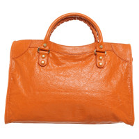 Balenciaga City Bag en Cuir en Orange