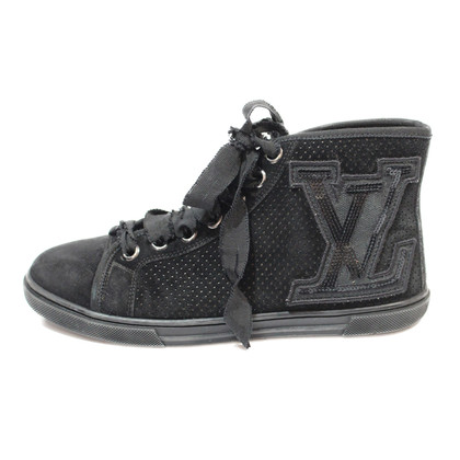 Louis Vuitton Sneakers aus Wildleder in Schwarz