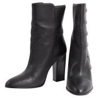 Balmain Boots Leather in Black