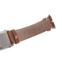 Jaeger Le Coultre Reverso Armbanduhr aus Stahl in Silbern