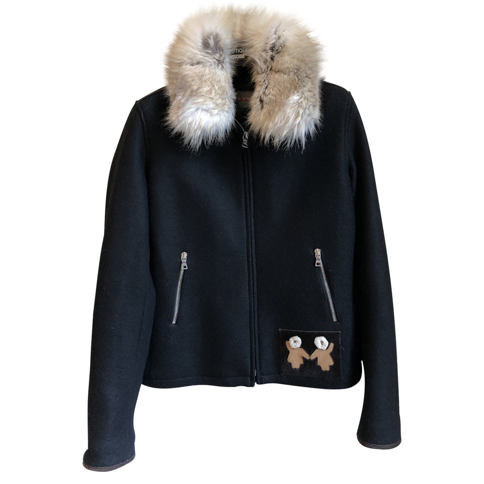 Prada Jacket/Coat Wool in Black