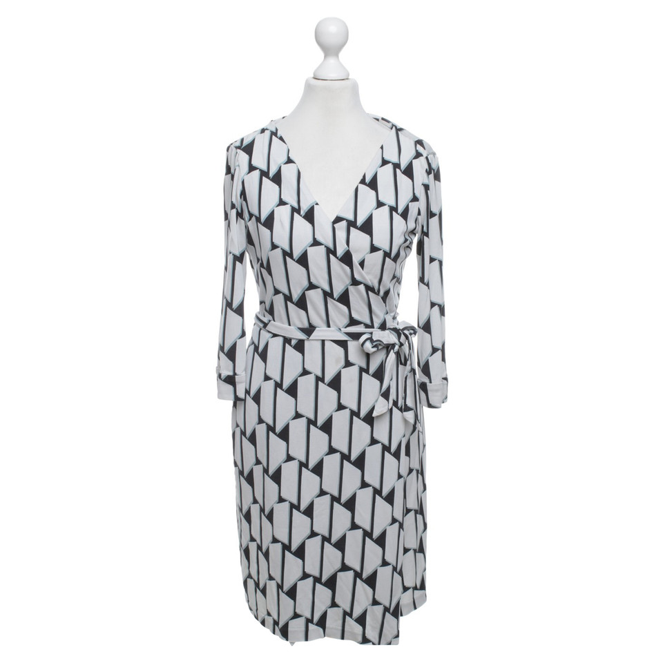 Diane Von Furstenberg Robe portefeuille avec imprimé motif