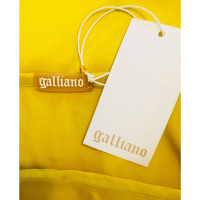 John Galliano Rock aus Seide in Gelb