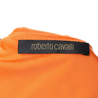Roberto Cavalli Neckholder-Kleid in Orange
