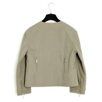 Christian Dior Jacke/Mantel aus Baumwolle in Khaki