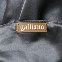 John Galliano Dress Silk in Grey