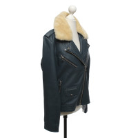 Goosecraft Jacket/Coat Leather in Blue