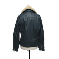 Goosecraft Jacket/Coat Leather in Blue