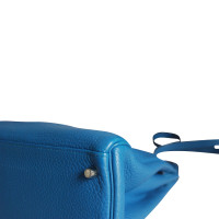 Hermès Kelly Bag 32 in Pelle in Blu