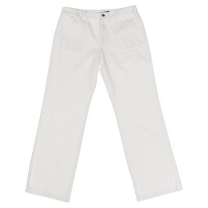 Strenesse Paire de Pantalon en Coton en Blanc