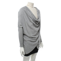 All Saints Top Cotton in Grey