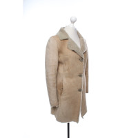 Arma Giacca/Cappotto in Pelle in Beige