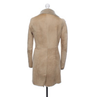 Arma Giacca/Cappotto in Pelle in Beige