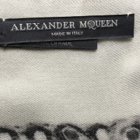 Alexander McQueen Sciarpa nera & bianco