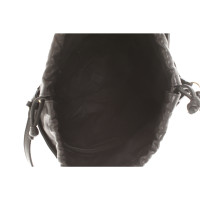 Borsalino Handtasche aus Leder in Schwarz