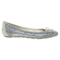 Jimmy Choo Ballerinas with sequin trim