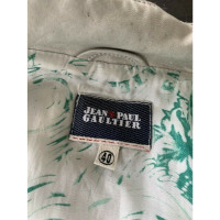 Jean Paul Gaultier Jacke/Mantel aus Leder in Grau