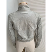 Jean Paul Gaultier Jacke/Mantel aus Leder in Grau