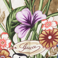 Gucci Foulard en soie avec motif de fleur
