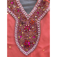 Antik Batik Kleid in Rosa / Pink