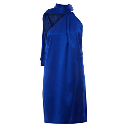 Genny Kleid aus Seide in Blau