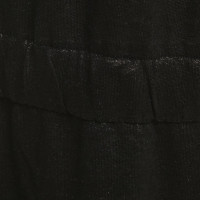 Andere Marke iHeart - Leinen-Kleid in Schwarz/Metallic