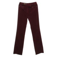 Loro Piana Corduroy broek in Bordeaux