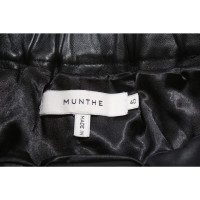 Munthe Shorts aus Leder in Schwarz