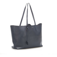 Yves Saint Laurent Tote Bag aus Leder in Blau