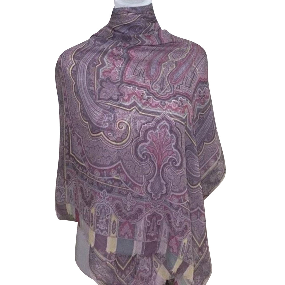 Etro silk scarf with paisley pattern
