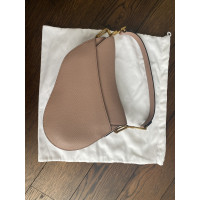 Christian Dior Saddle Bag Leer in Roze