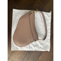 Christian Dior Saddle Bag Leer in Roze