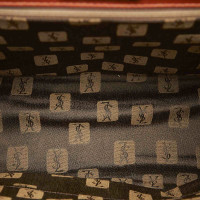 Yves Saint Laurent Handtasche aus Leder in Braun