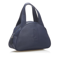 Yves Saint Laurent Handtasche aus Baumwolle in Blau