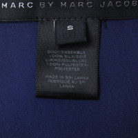 Marc Jacobs Seiden-Kleid in Royalblau